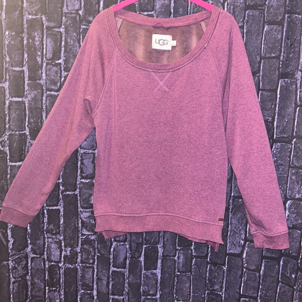UGG Women's Australian Morgan Purple  Sweater Sz L GUC